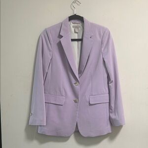 H&M-HK Women's Lavender Single-Breasted Blazer Size XS